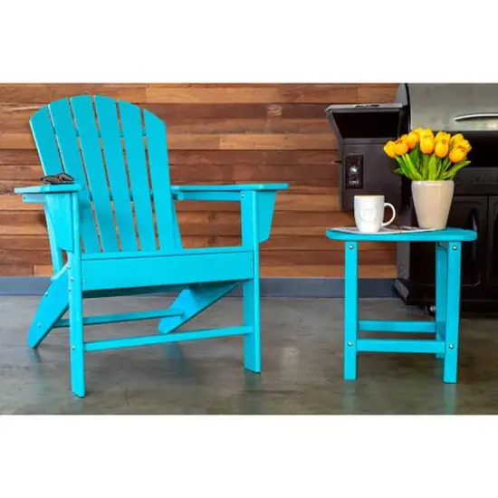 Blue Traditional Adirondack Chair {12}