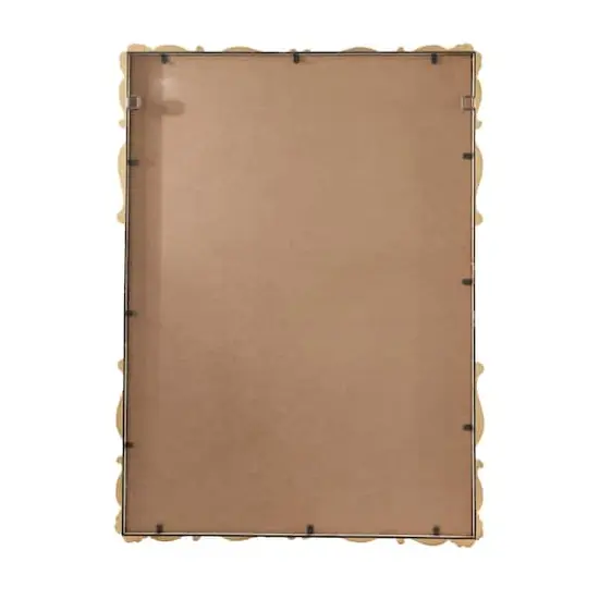 Gold Wood Carved Acanthus Floral Wall Mirror 30" x 2" x 41" {5}