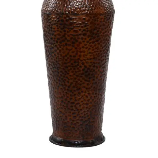 Set of 3 Brown Metal Traditional Vase, 50", 35", 26" {8}