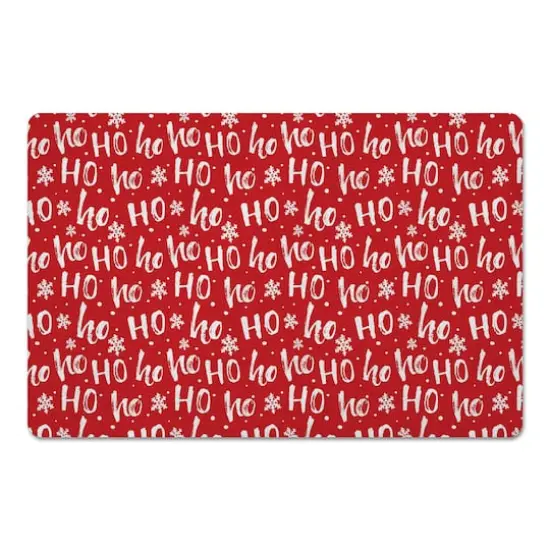 Ho Ho Ho Pattern Floor Mat {1}