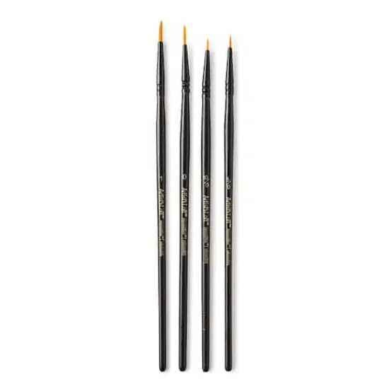 Golden Synthetic Round Acrylic Brushes, 4pc. by Artist's Loft® Necessities™ {1}