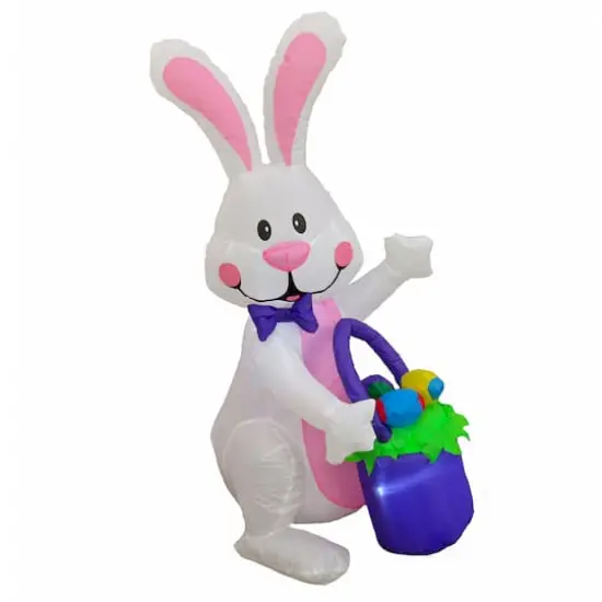 4ft. Inflatable Waving Easter Bunny {1}