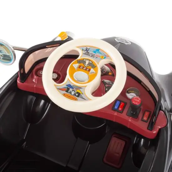 Toy Time Black Battery Powered Ride-On Classic Coupe Car {7}