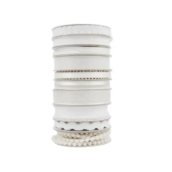 Value Pack Ribbon, 10ct. by Celebrate It&reg; White {3}