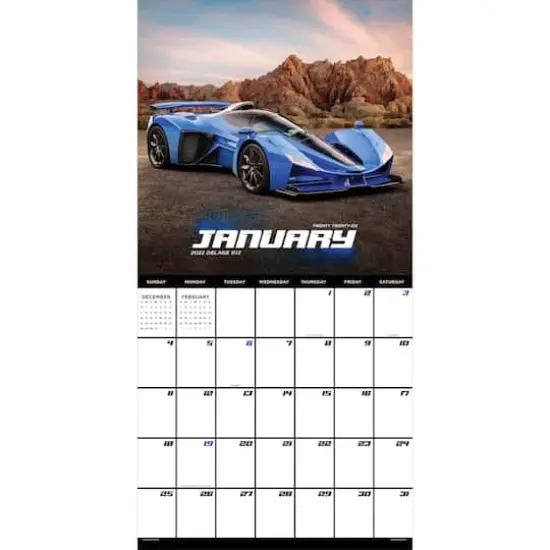 2026 Dream Cars Wall Calendar {3}