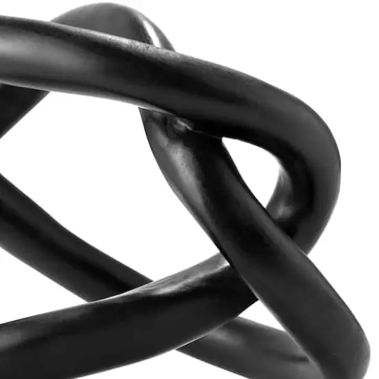 American Art Decor Infinite Curves 2-Piece Resin Table Top Knots Decor - 7.5" x 7.5", 5" x 5.75" {5}