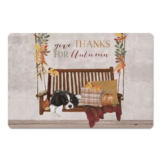 Autumn Porch Swing Floor Mat {1}