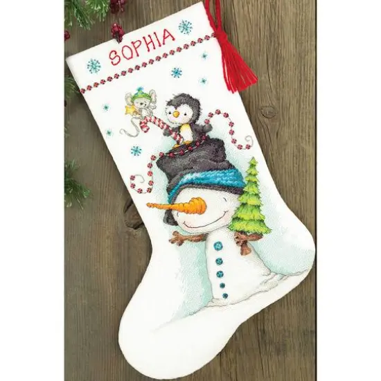 Dimensions&reg; Jolly Trio Stocking Counted Cross Stitch Kit {3}