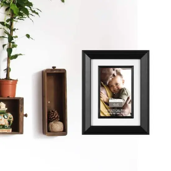 Expressions&trade; 4" x 6" Black Frame with Fillet by Studio D&eacute;cor&reg; {4}
