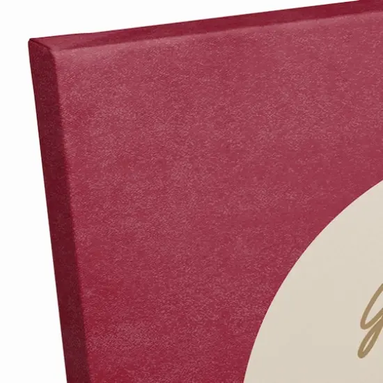 Give Thanks Circle Floral Canvas Wall Art {4}