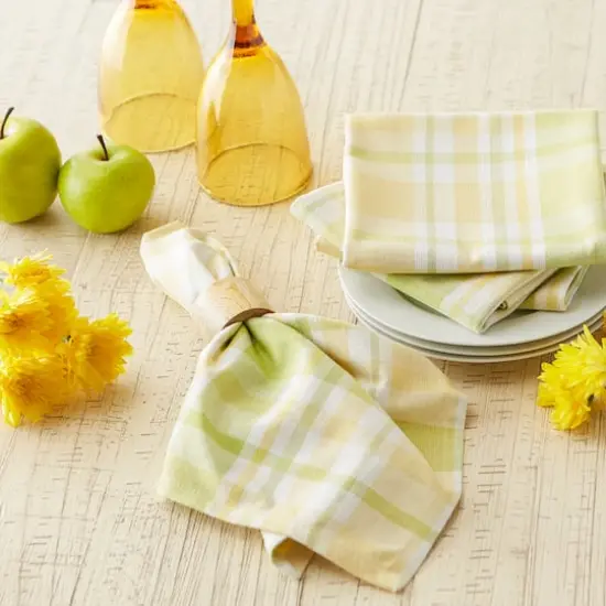 Lemon Bliss Plaid Napkin, 6ct. {5}