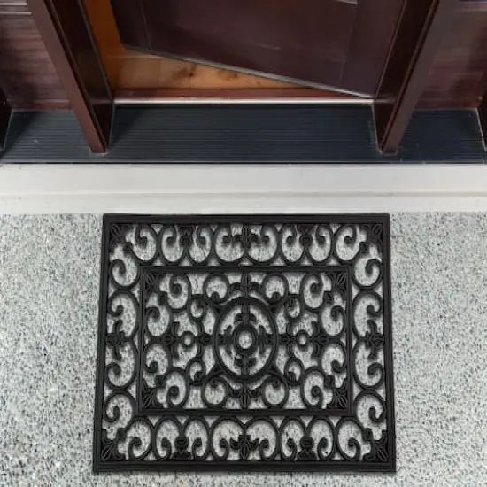 DII&reg; Natural Rubber Wrought Iron Doormat {6}