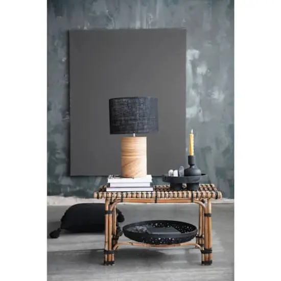 Hand-Woven Rattan Side Table {4}