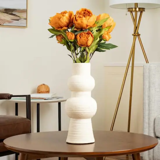 Artificial Coffee Peony Spray {3}