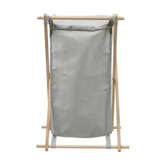 Household Essentials X-Frame Laundry Hamper Gray {7}