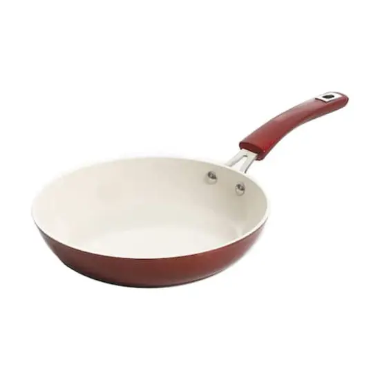 Kenmore&reg; Arlington 2-Piece Metallic Red Aluminum Ceramic Coated Nonstick Frying Pan Set {3}