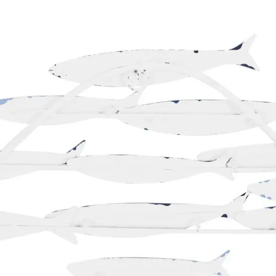 Blue Metal Coastal Wall Decor, 27" x 22" {5}