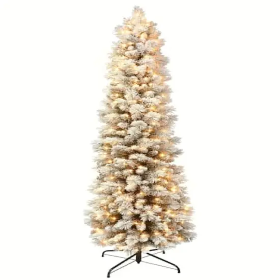 6.5ft. Pre-Lit Portland Pine Artificial Christmas Tree, Clear Lights {1}