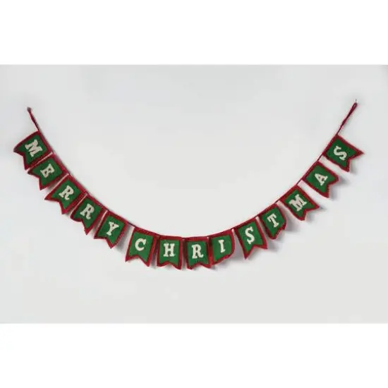 Hello Honey&reg; 6ft. Merry Christmas Wool Felt Garland {3}