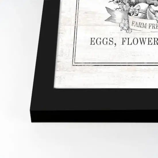 Easter Bunny Carrot Farm 5 16" x 20" Black Framed Print Under Plexiglass {3}