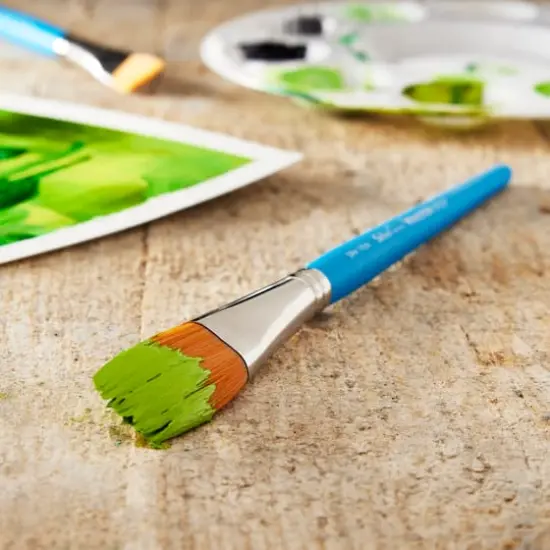 Princeton&trade; Select&trade; Artiste Series 3750 3/4" Short Handle Oval Wash Brush {3}