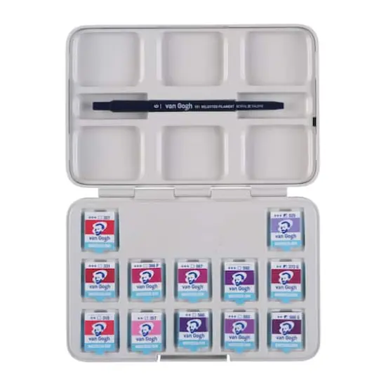 Van Gogh Pinks & Violets Watercolor Pocket Box Set {3}