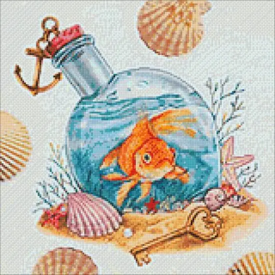 Crafting Spark Golden Fish Diamond Painting Kit {1}
