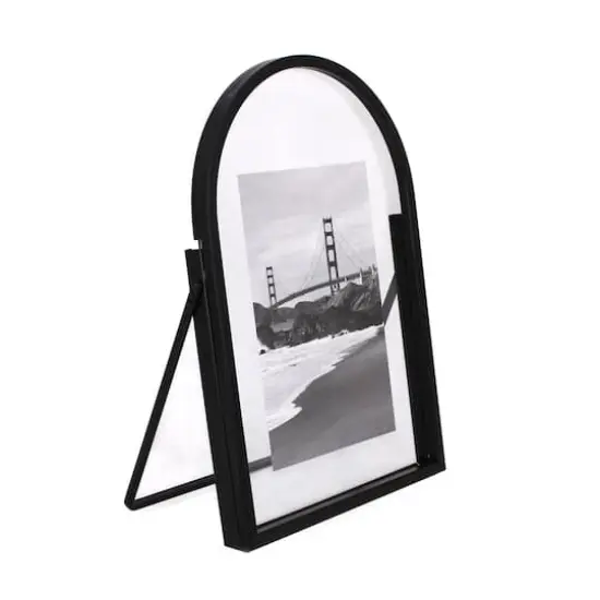 6" x 9" Arch Float Tabletop Frame by Studio D&eacute;cor&reg; Treasured Finds Black {3}