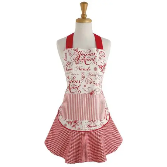 DII&reg; Vintage Christmas Ruffle Apron {6}