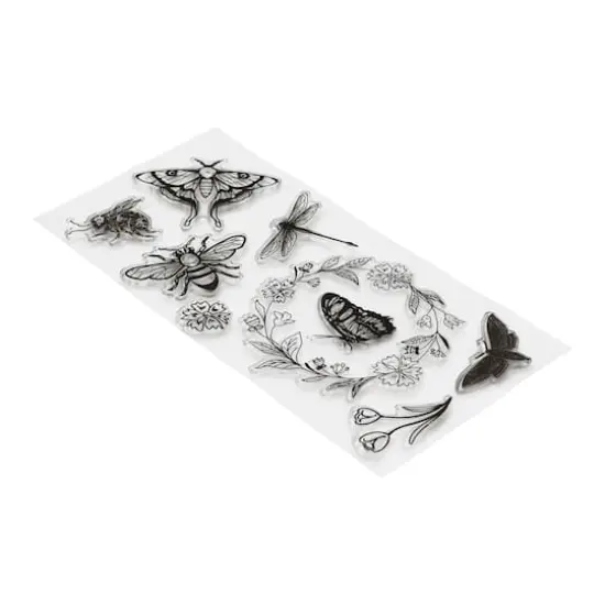 Flowers & Insects Clear Stamps, 8ct. by Recollections&trade; {3}