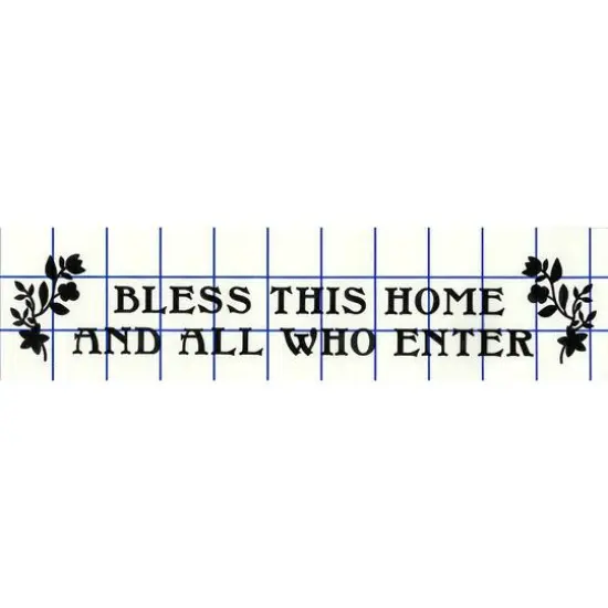 Leisure Arts&reg; Vinyl Bless This Home & All Who Enter Black Wall Decal {1}