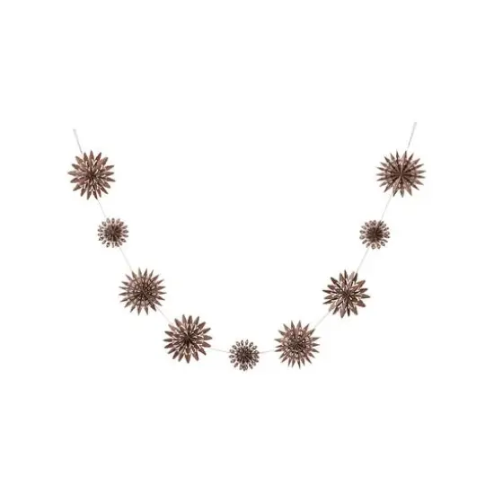 Hello Honey® 6ft. Brown Paper Snowflake Garland in Kraft Box {1}