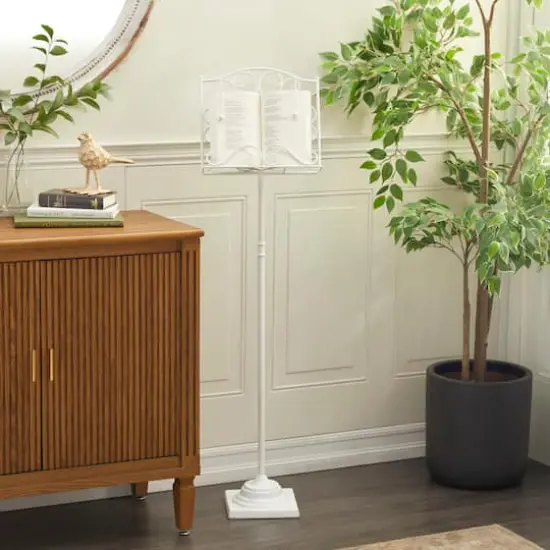 White Metal Farmhouse Easel, 56" x 13" x 8" {10}