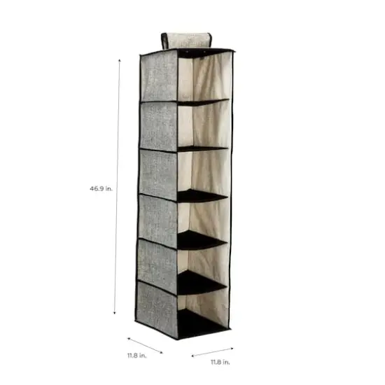 Simplify Black 6 Shelf Closet Organizer {5}