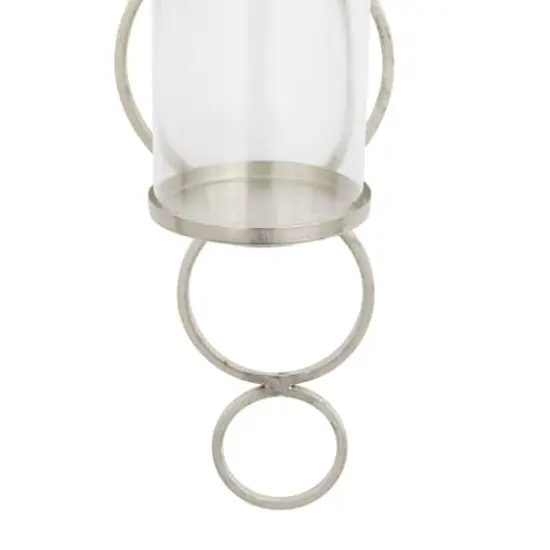 CosmoLiving by Cosmopolitan 25" Silver Modern Wall Sconce {4}