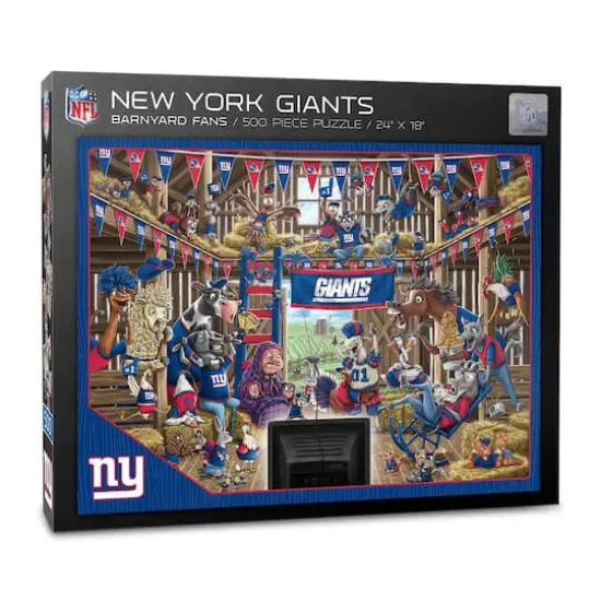 NFL Barnyard Fans 500 Piece Puzzle New York Giants {1}