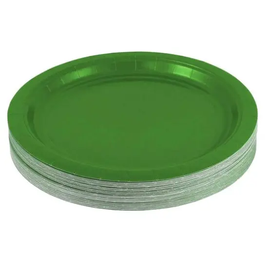 JAM Paper 9" Paper Party Plates, 50ct. Green {3}