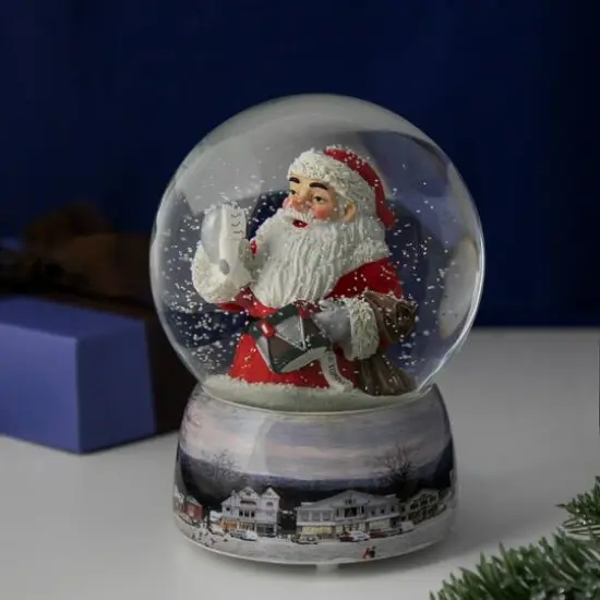 6.5" Norman Rockwell A Drum for Tommy Christmas Snow Globe {3}
