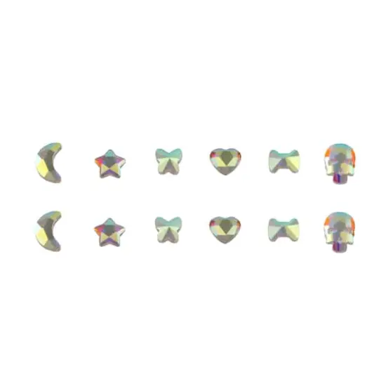 Mixed Shapes Glass Flatback Rhinestones by Bead Landing&trade; Clear AB {1}