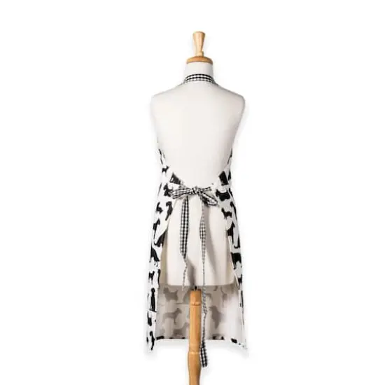 DII&reg; Dog Print Chef Apron Black {4}