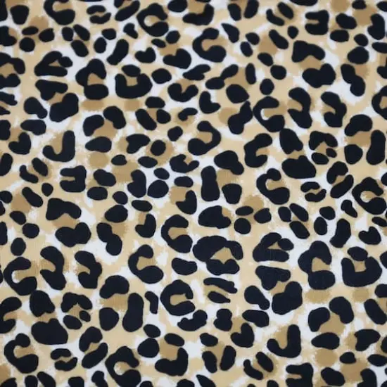 Fabric Merchants Leopard Print Double Brushed Stretch Fabric {1}