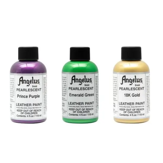 Angelus&reg; Pearlescent Leather Paint, 4oz. Riot Red {2}