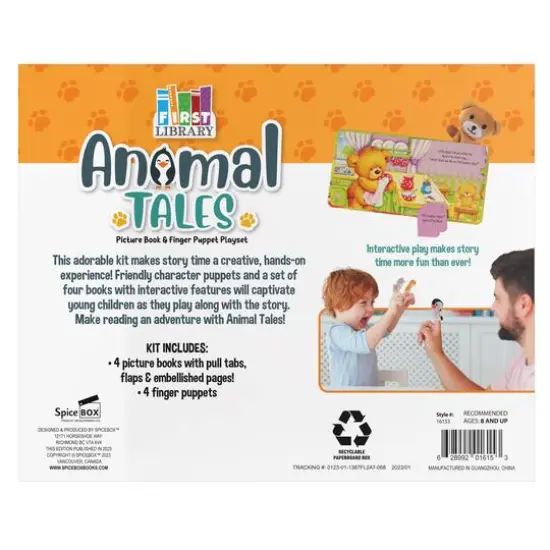 SpiceBox First Library Animal Tales Board Book Set {6}