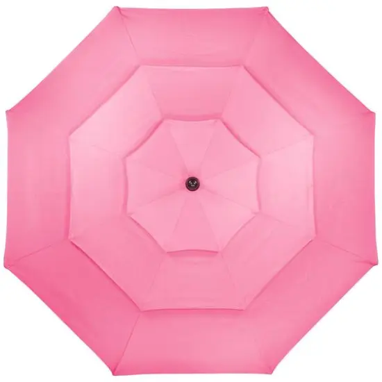 9.75ft. Outdoor Patio Market Umbrella with Hand Crank & Tilt Pink {3}