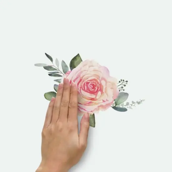 RoomMates Pink Roses Peel & Stick Giant Wall Decals {7}