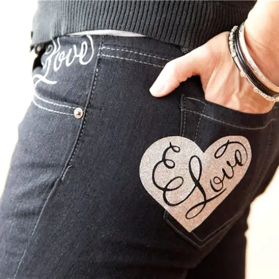 Cricut® 12" x 5ft. Glitter Iron-On White {6}