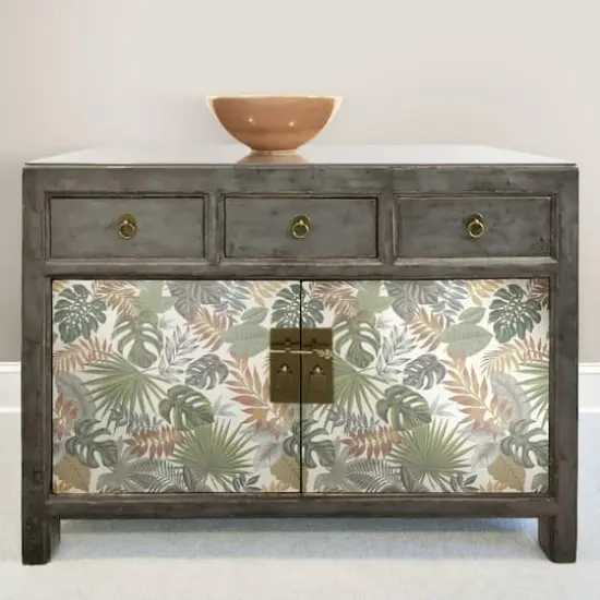 RoomMates Palm Frond Toss Peel & Stick Wallpaper Green/Orange {5}