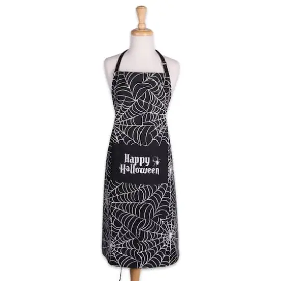 Happy Halloween Spider Web Chef Apron {1}