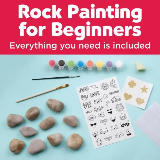 Faber-Castell® Creativity for Kids® Hide & Seek Rock Painting Kit {8}