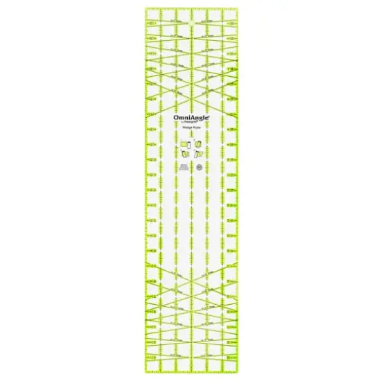 OmniAngle&trade; by Omnigrid&reg; 6" x 24" Non-Slip Wedge Quilting Ruler {1}